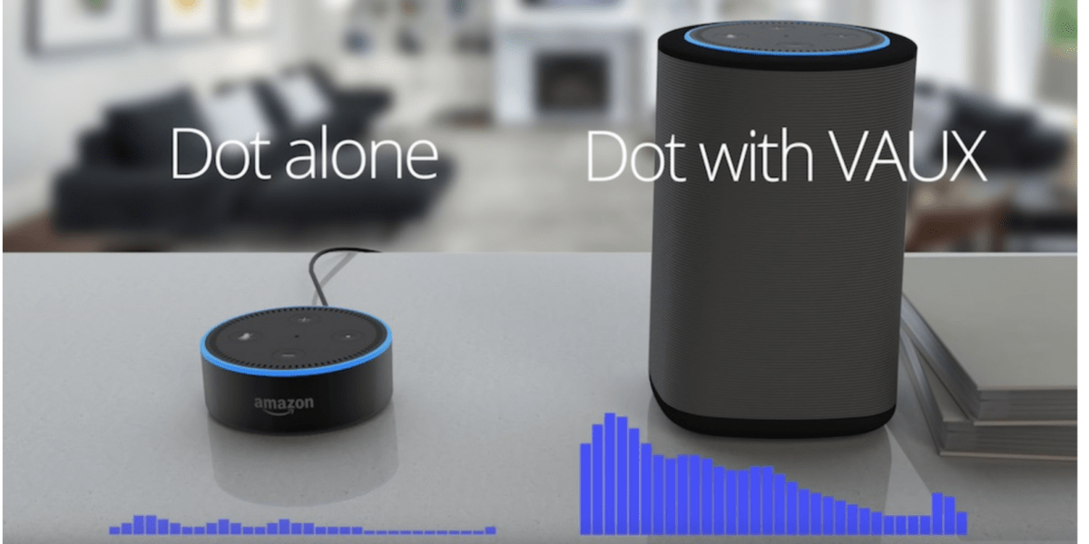 vaux portable speaker for echo dot