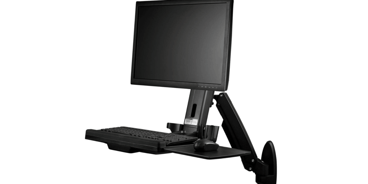 Startech Wall Mounted Sit Stand Desk Review Single Monitor