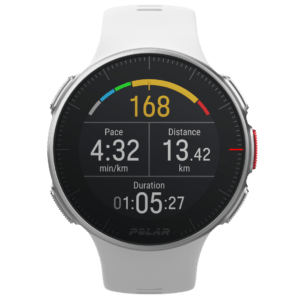 Vantage V front white running HR168