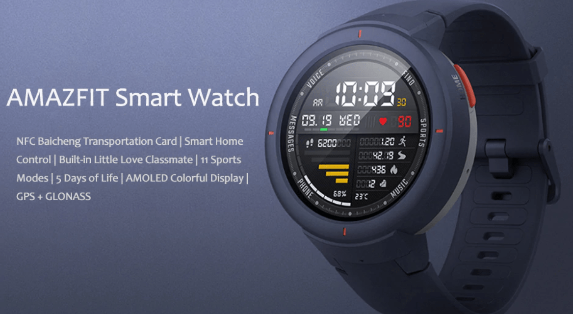 xiaomi huami amazfit verge smartwatch