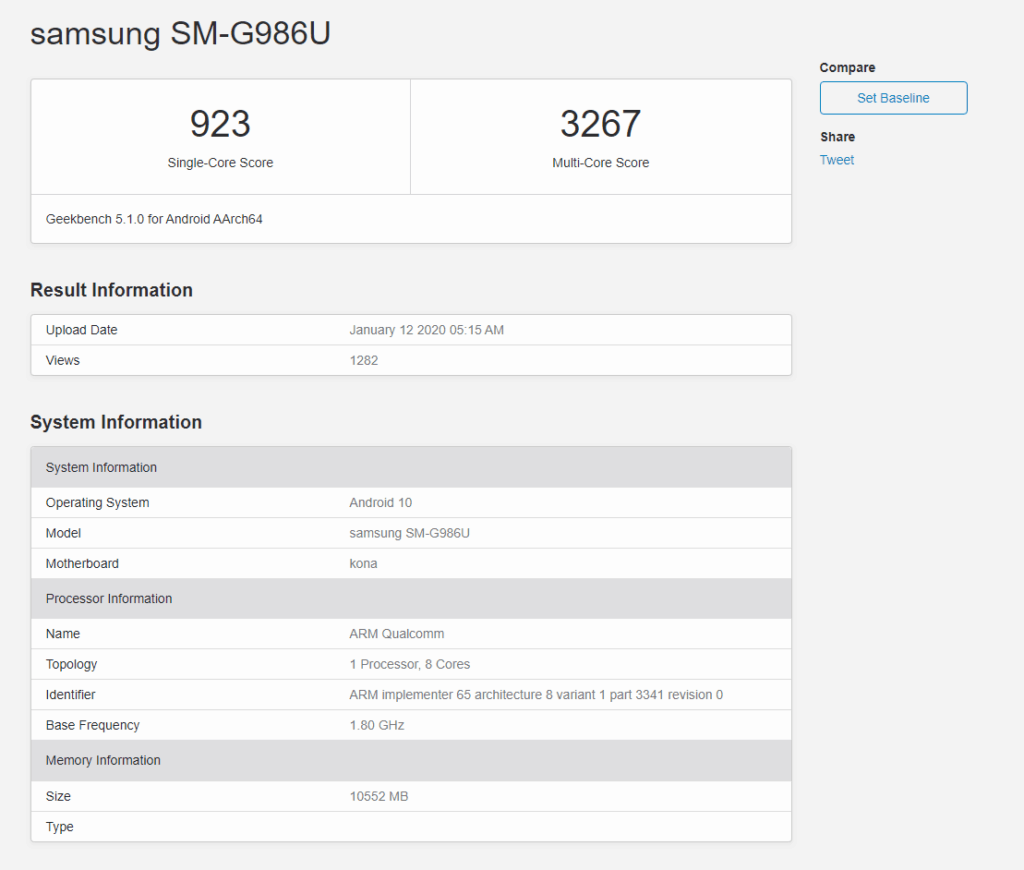 samsung exynos 9820 vs snapdragon 865