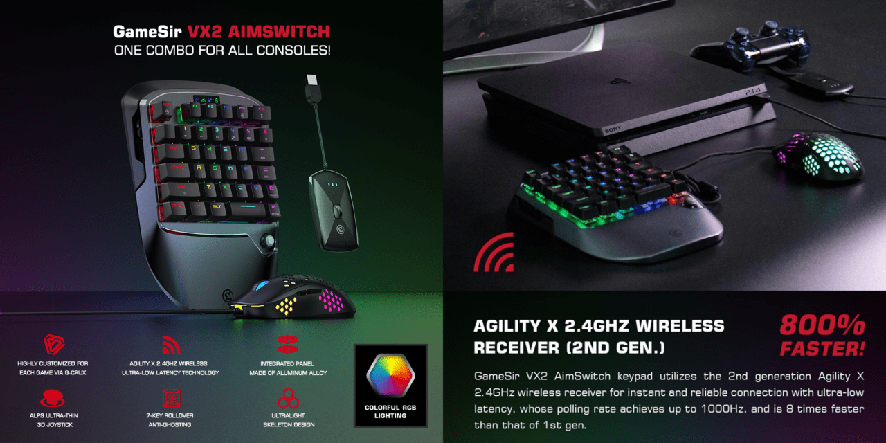 light up keyboard and mouse for ps4