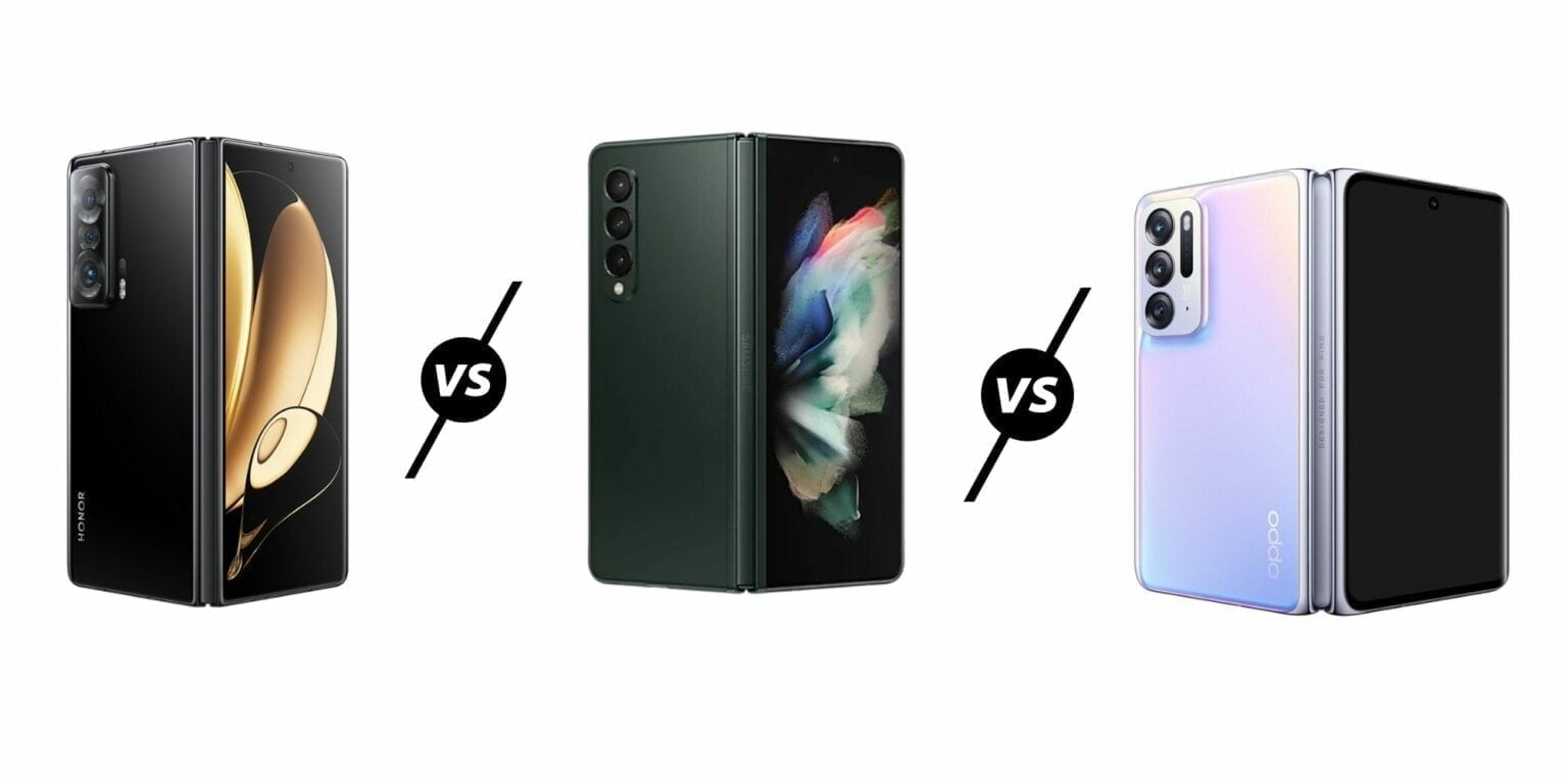 Honor Magic V vs Oppo Find N vs Samsung Galaxy Z Fold3 Compared – Honor