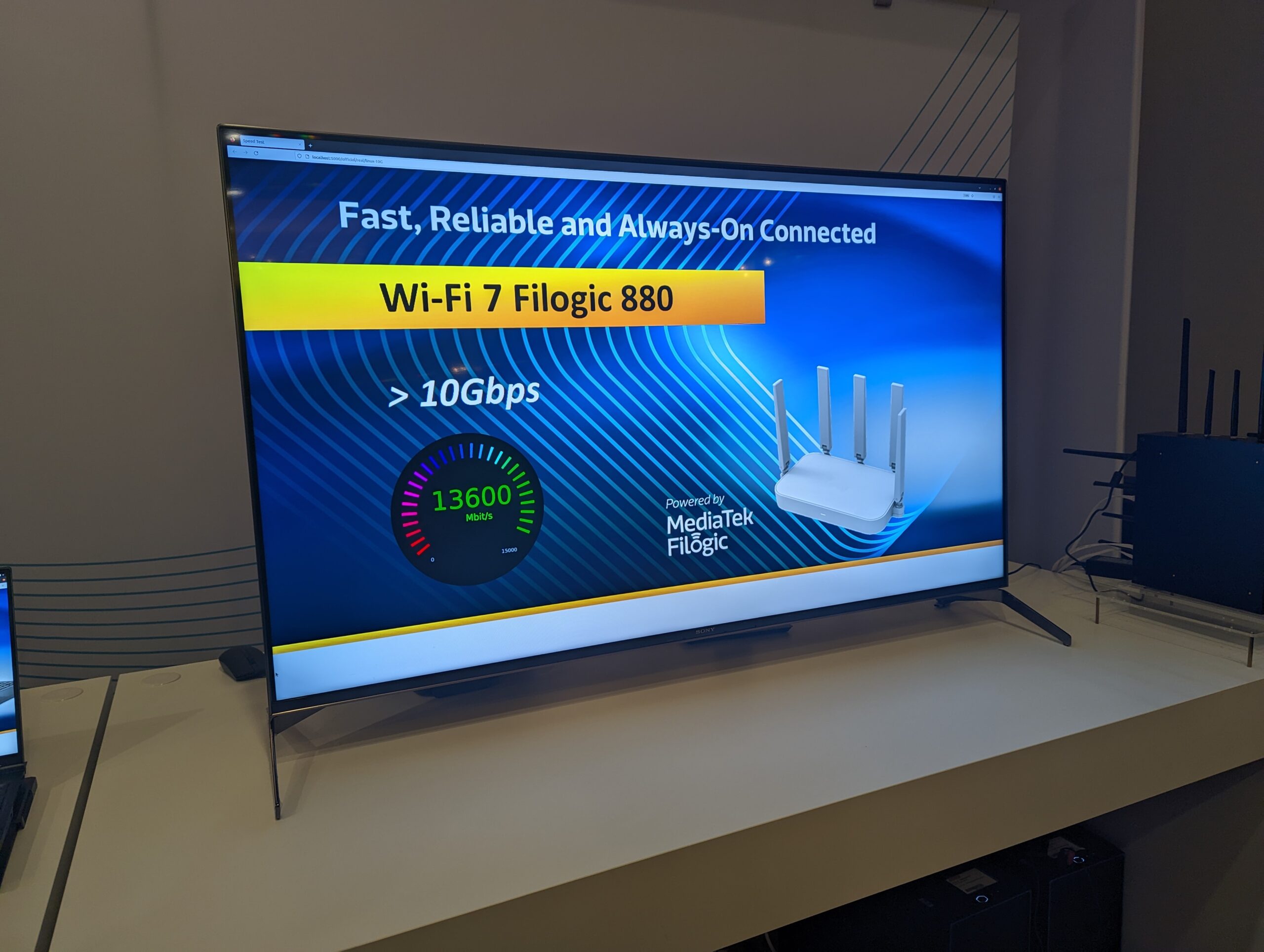 MediaTek Demos Wi-Fi 7 Filogic 880 &amp; 380 with over
13Gbps throughput