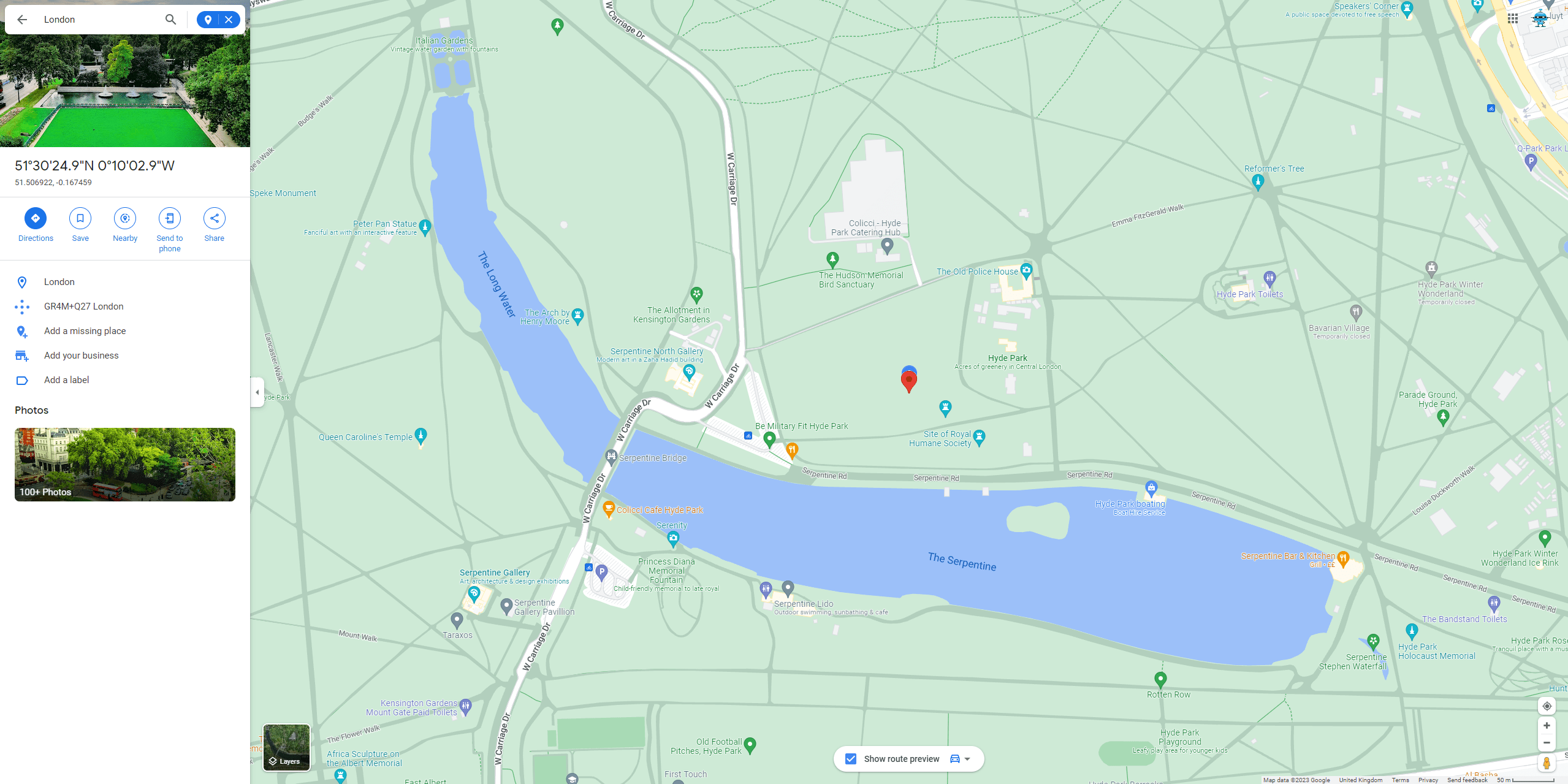 Google Maps Dropped Pin