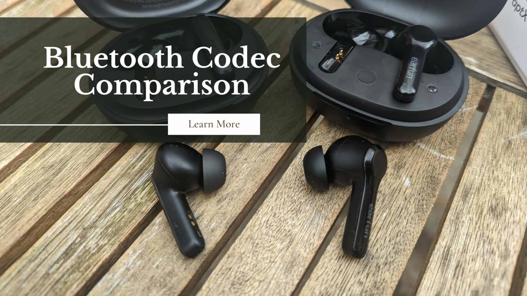 Bluetooth codec comparison ldac vs aptx adaptive variants vs lhdc vs