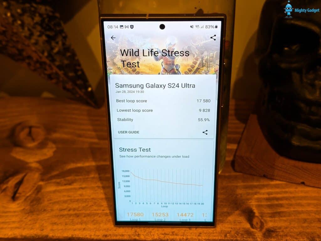 Samsung Galaxy S24 Ultra benchmarks 3DMark Wildlife Stress test 1 1