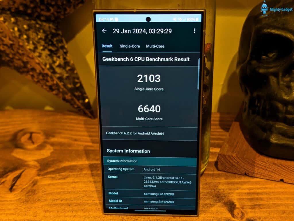 Samsung Galaxy S24 Ultra benchmarks Geekbench 2