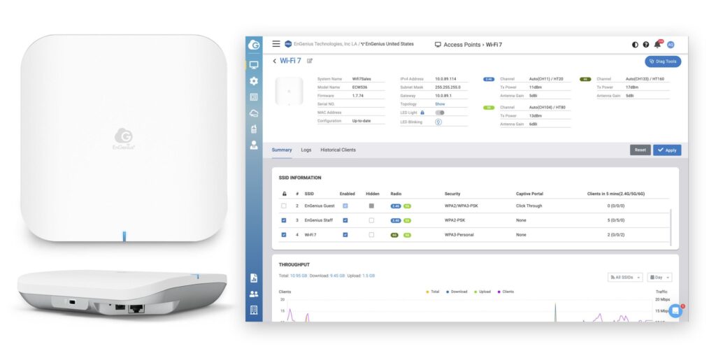 EnGenius Technologies Wi Fi 7 2x2 ECW526 Access Point