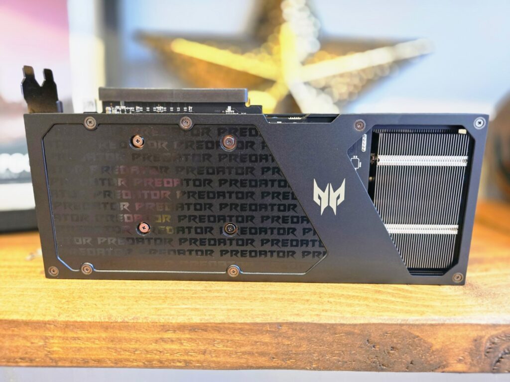 Acer Predator BiFrost Radeon RX 7600 OC Graphics Card Backplate