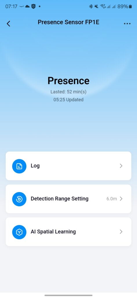 Aqara Presence Sensor FP1E Setting 2