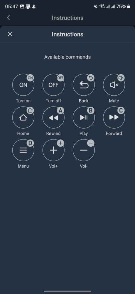 SwitchBot Universal Remote App Settings 6