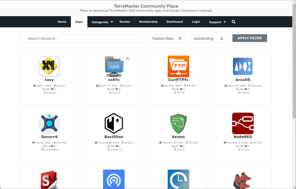 TerraMaster TOS Community Apps