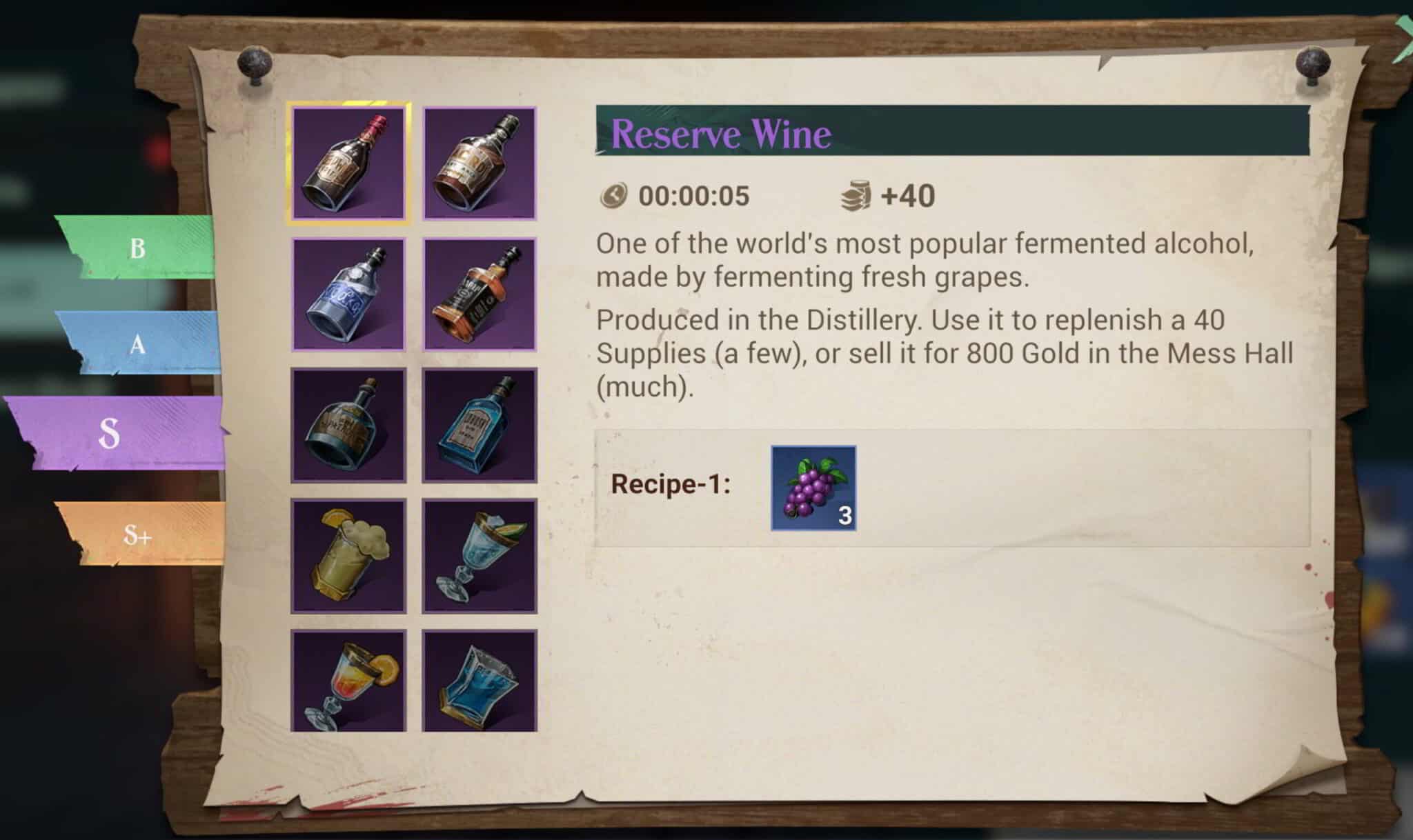 Sea of Conquest Recipes & Guide