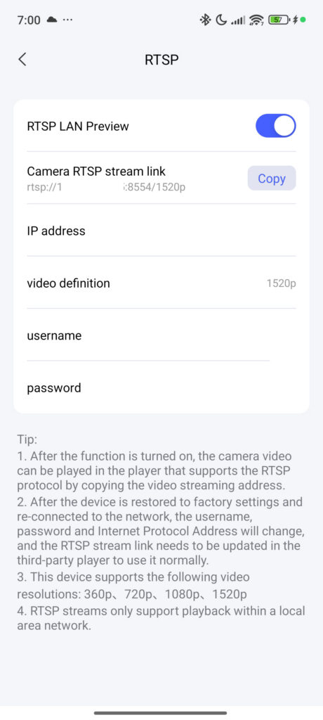 Aqara Camera Hub G5 Pro RTSP Feed Aqara Camera Hub G5 Pro RTSP Feed