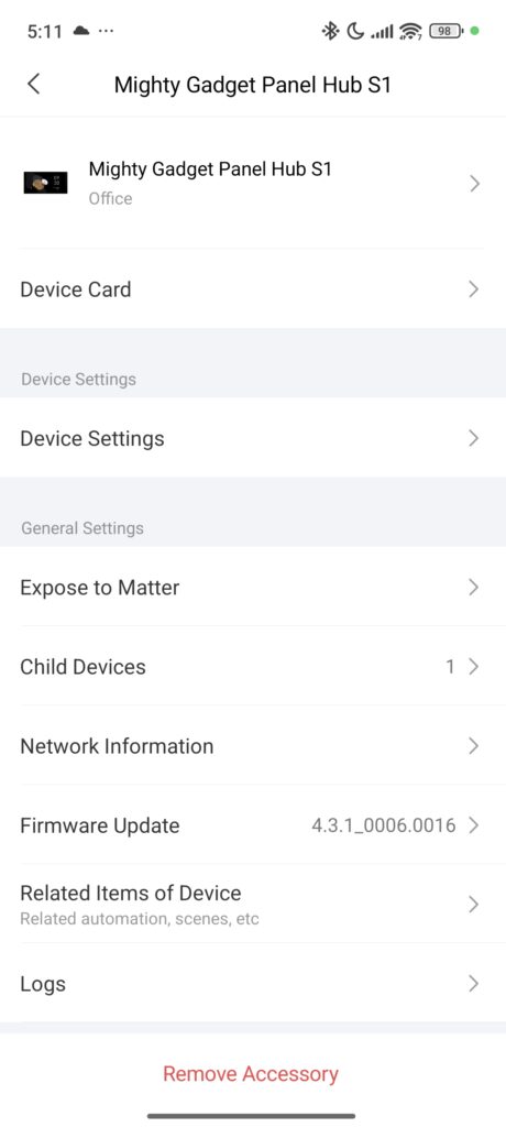 Aqara Panel Hub S1 Plus EU Review App Settings 4 Aqara Panel Hub S1 Plus EU Review App Settings 4