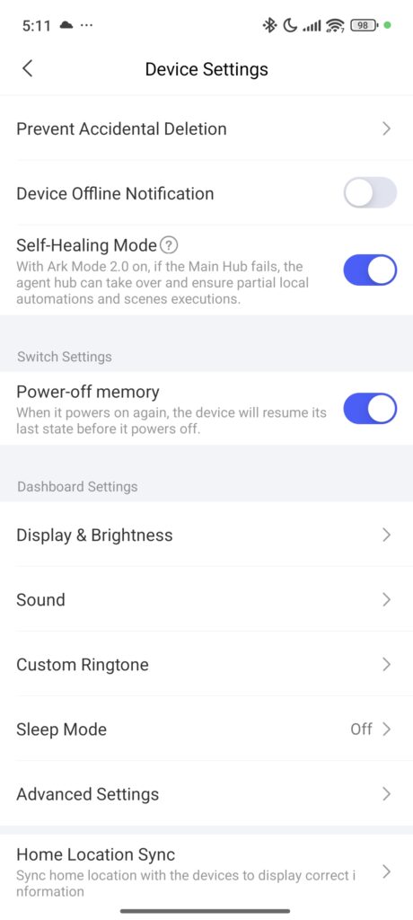 Aqara Panel Hub S1 Plus EU Review App Settings 6 Aqara Panel Hub S1 Plus EU Review App Settings 6