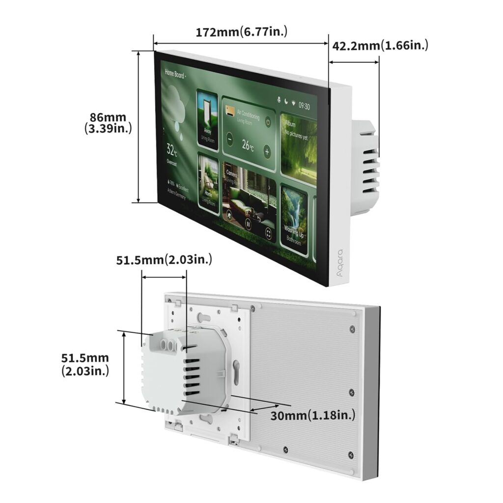 Aqara Panel Hub S1 Plus EU Review Dimentions Aqara Panel Hub S1 Plus EU Review Dimentions