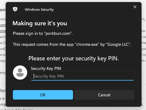 Yubikey in use1 Yubikey in use1