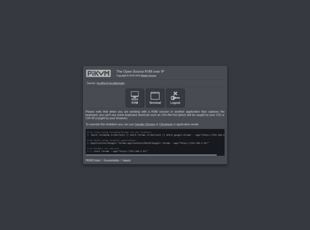 Geekworm KVM A3 IP KVM user interface 9 Geekworm KVM A3 IP KVM user interface 9