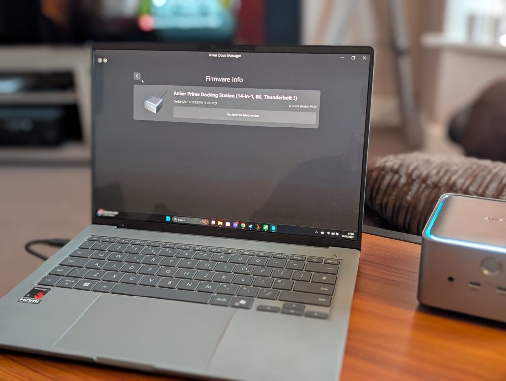 Anker Prime TB5 Docking Station Review Software Anker Prime TB5 Docking Station Review Software