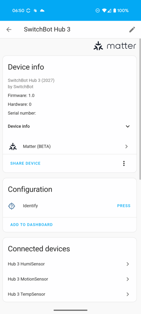SwitchBot Hub 3 App Matter 1 SwitchBot Hub 3 App Matter 1