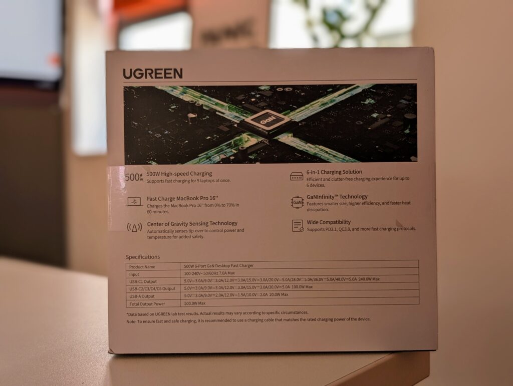 Ugreen 500W 6 Port GaN Fast Charger 3 Ugreen 500W 6 Port GaN Fast Charger 3
