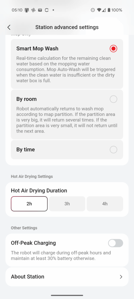 Yeedi App Settings10