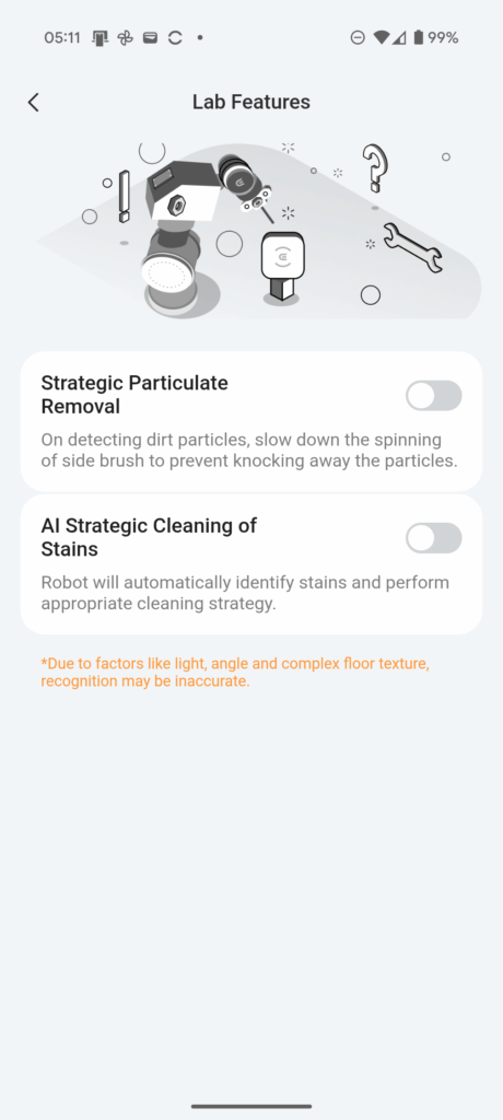 Yeedi App Settings11