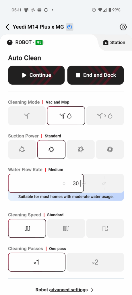 Yeedi App Settings12