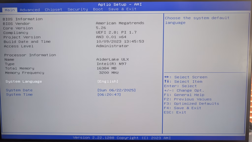 NiPoGi AK1 PLUS Mini PC Bios 5 NiPoGi AK1 PLUS Mini PC Bios 5