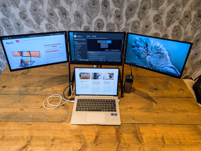 Aura Displays Triple Aero 15.6 Pro Max 43-inch Foldable Portable Monitor Review