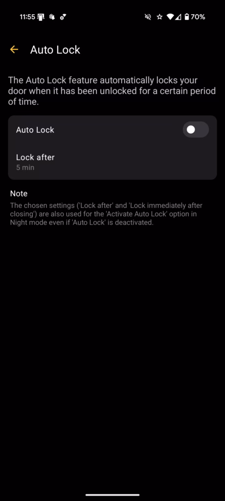 Nuki App Settings 3 Nuki App Settings 3