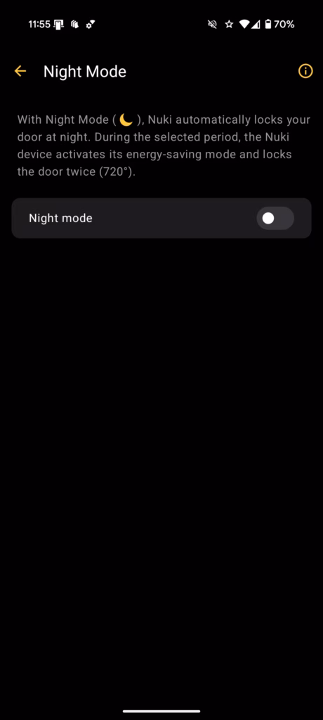 Nuki App Settings 5 Nuki App Settings 5