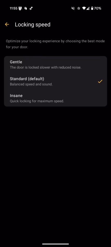 Nuki App Settings 6 Nuki App Settings 6