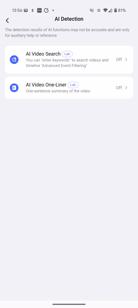 Aqara Security Camera G100 App Settings 3