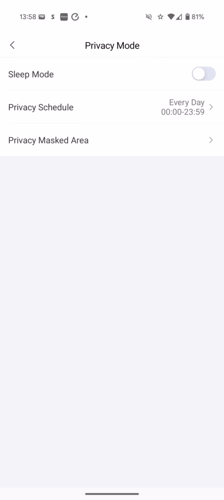 Aqara Security Camera G100 App Settings 6