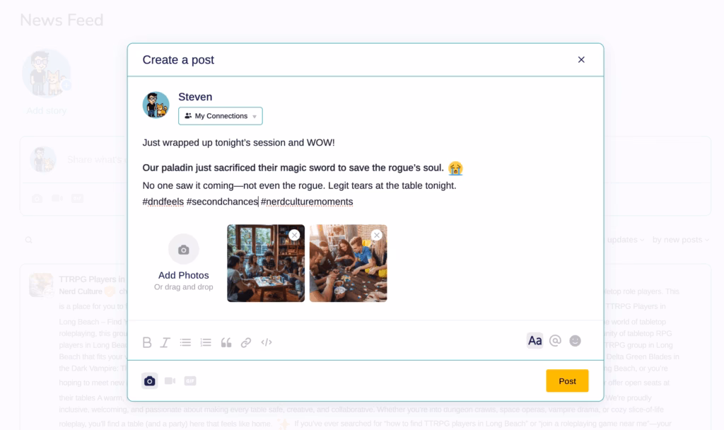 Social Feed Post