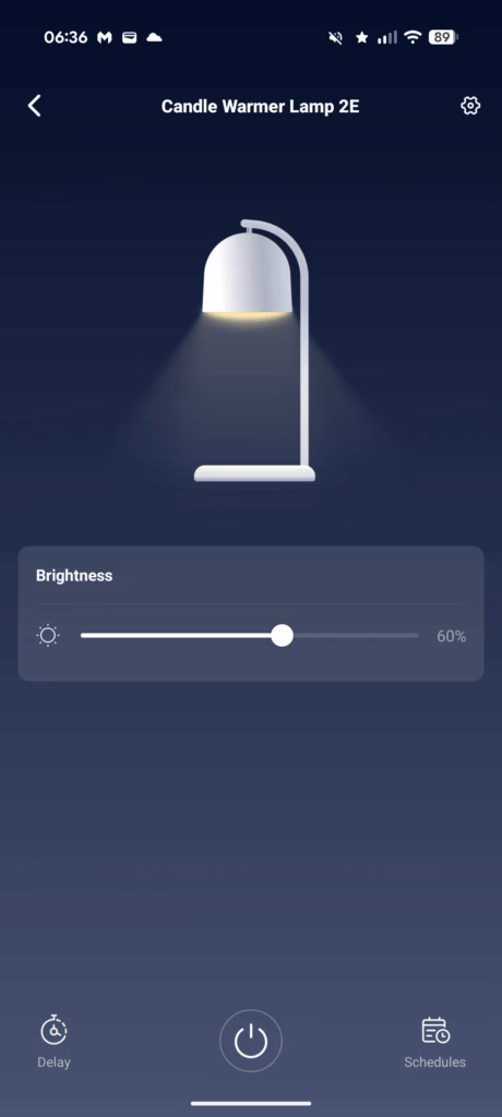 Switchbot Candle Warmer Lamp Review App 1