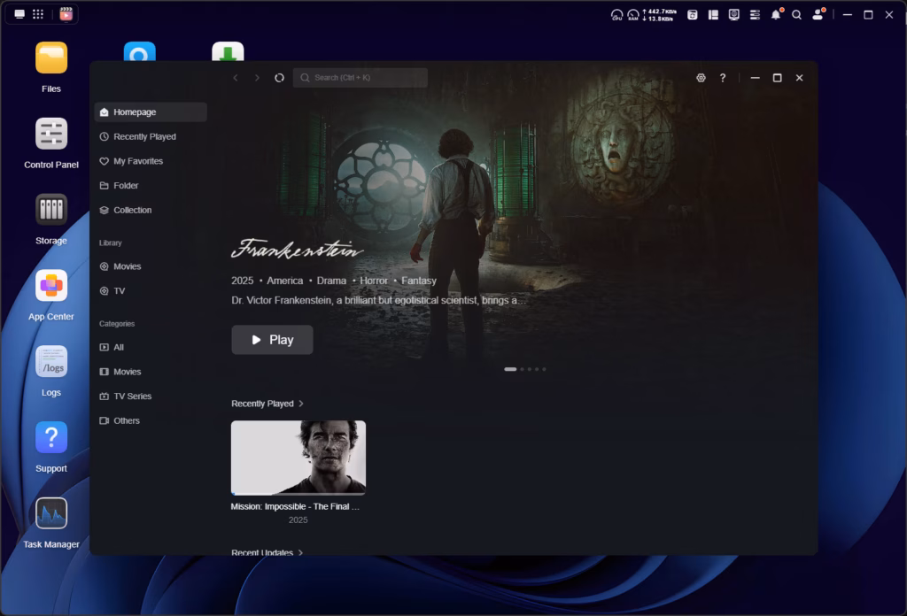 Ugreen NASync DXP4800 Plus Media Player Ugreen NASync DXP4800 Plus Media Player