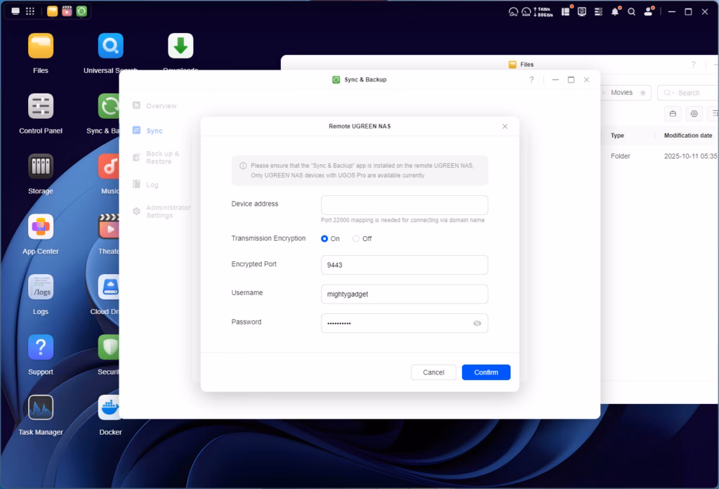 Ugreen NASync DXP4800 Plus SyncRemote Connection Ugreen NASync DXP4800 Plus SyncRemote Connection