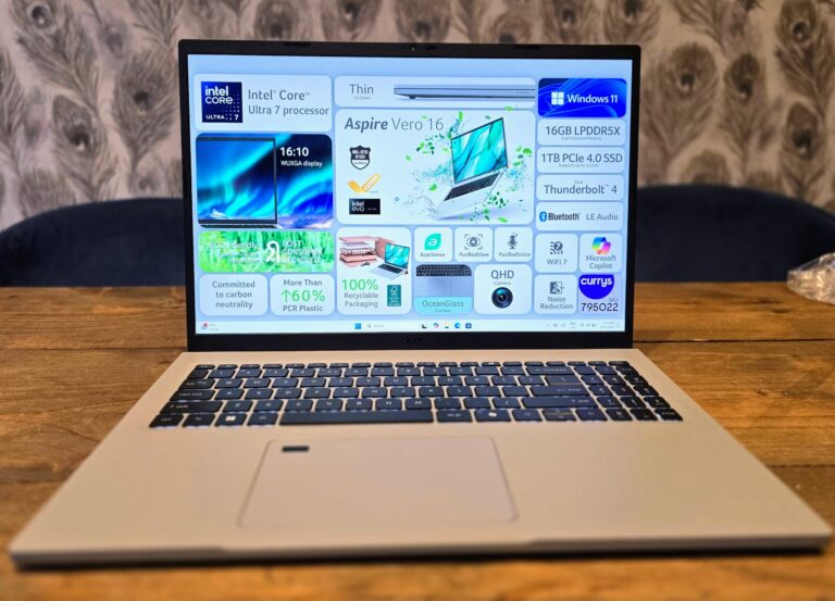Acer Aspire Vero 16 Laptop Review – With Intel Core Ultra 7 155H