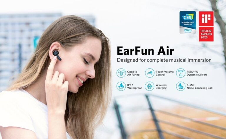 EarFun Air True Wireless Earbuds Review – IPX7 rating with a superb battery makes a decent set of fitness orientated earphones – TW200