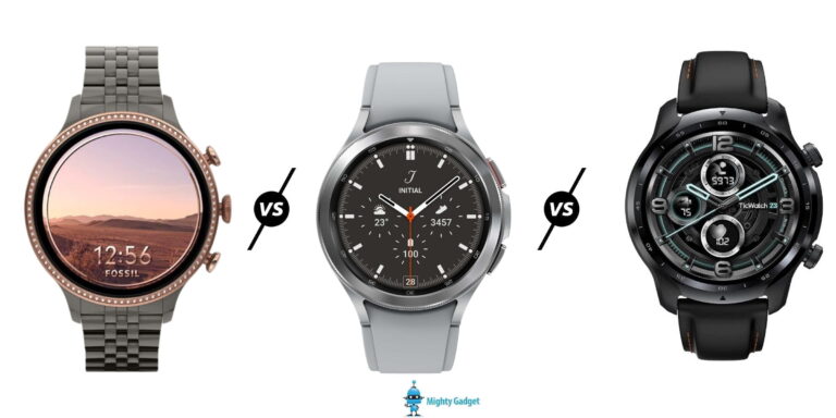Fossil Gen 6 vs Samsung Galaxy Watch 4 vs Ticwatch Pro 3 Wear OS Watches Specs Compared