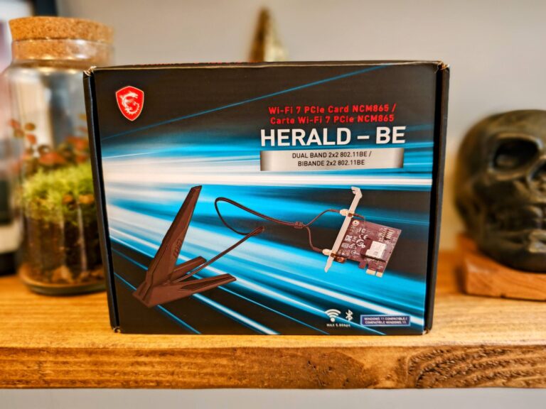 MSI Herald-BE NCM865 WI-FI 7 PCIE Adaptor Review