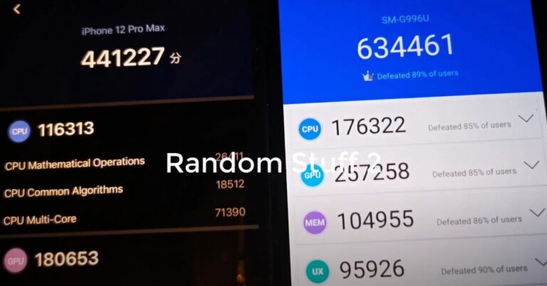 Samsung Galaxy S21 vs iPhone 12 Pro Max Antutu Benchmark Leak – Random Stuff 2 video is very likely a fake