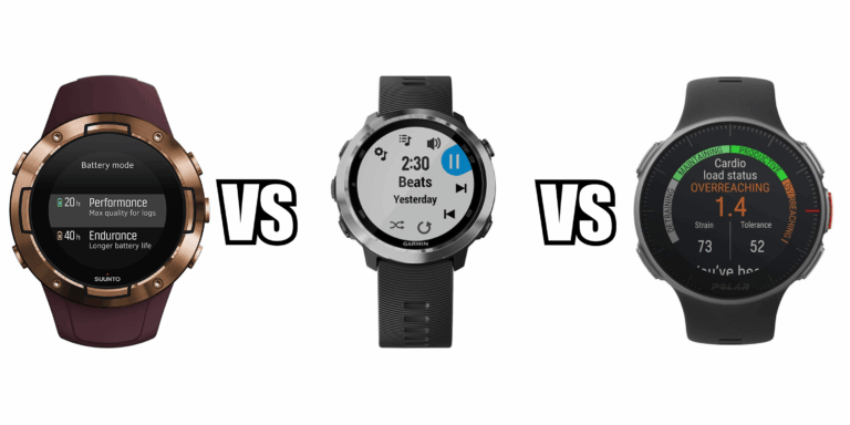 Suunto 5 vs Garmin Forerunner 645 vs FR245 & Polar Vantage V