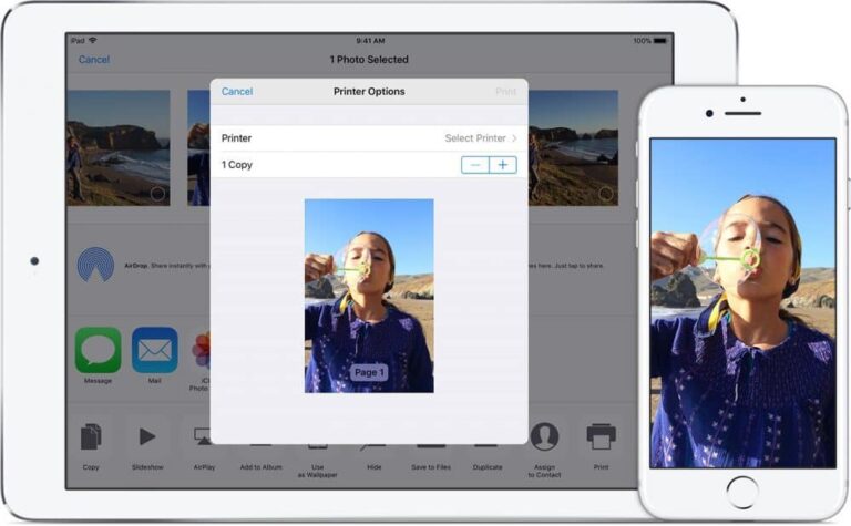 How to print from iPad & iPhone