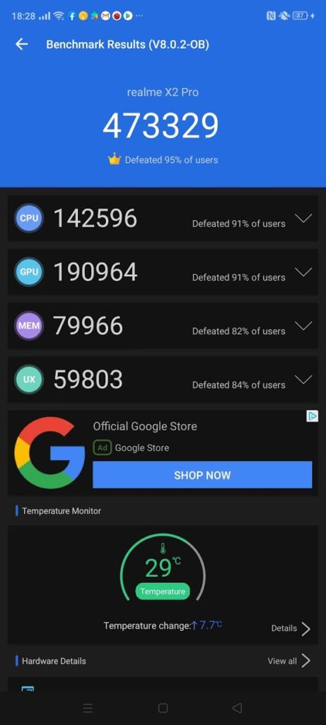 realme-x2-pro-Antutu